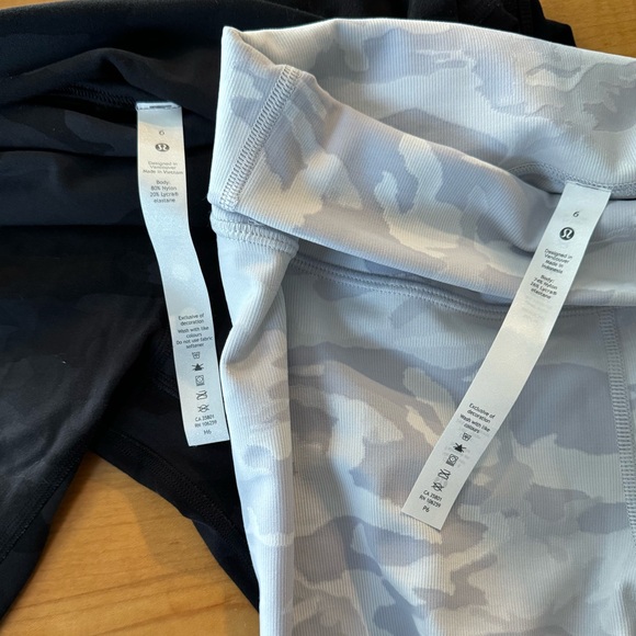 Lululemon Camo Wunder Under High Rise Biker Shorts - Picture 2 of 4